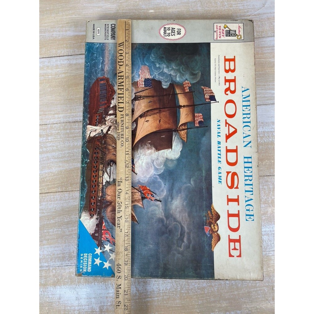 American Heritage Broadside Naval Battle Board Game #4270 MB 1962 Complete - Picture 9 of 16